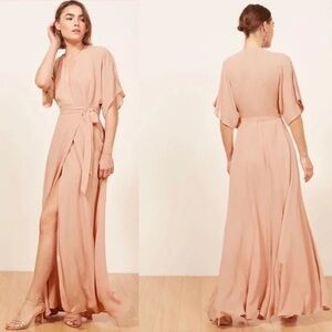 Reformation Winslow Dress in Champagne- size 4